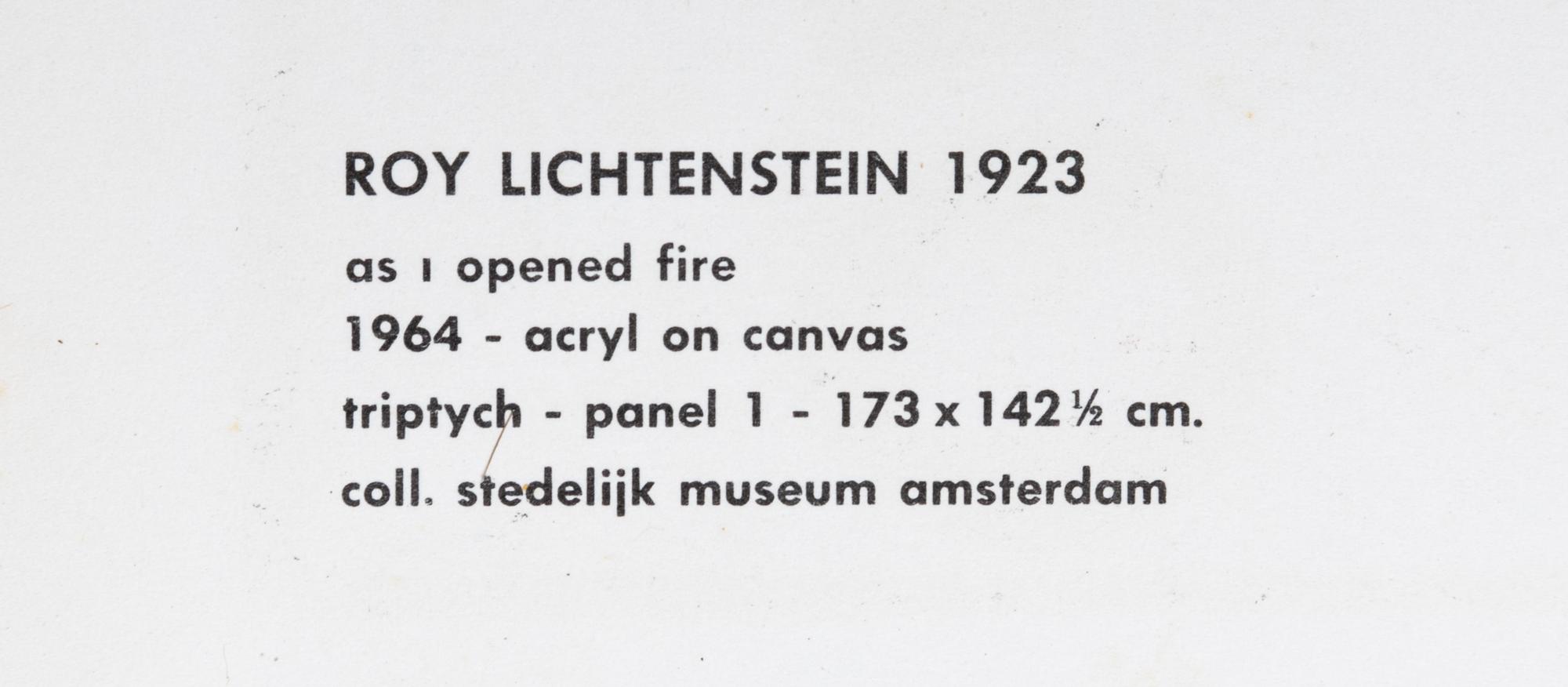 As I Opened Fire (Triptych)