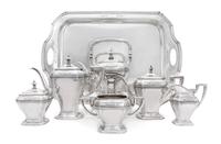 An American Silver Seven-Piece Tea and Coffee Service