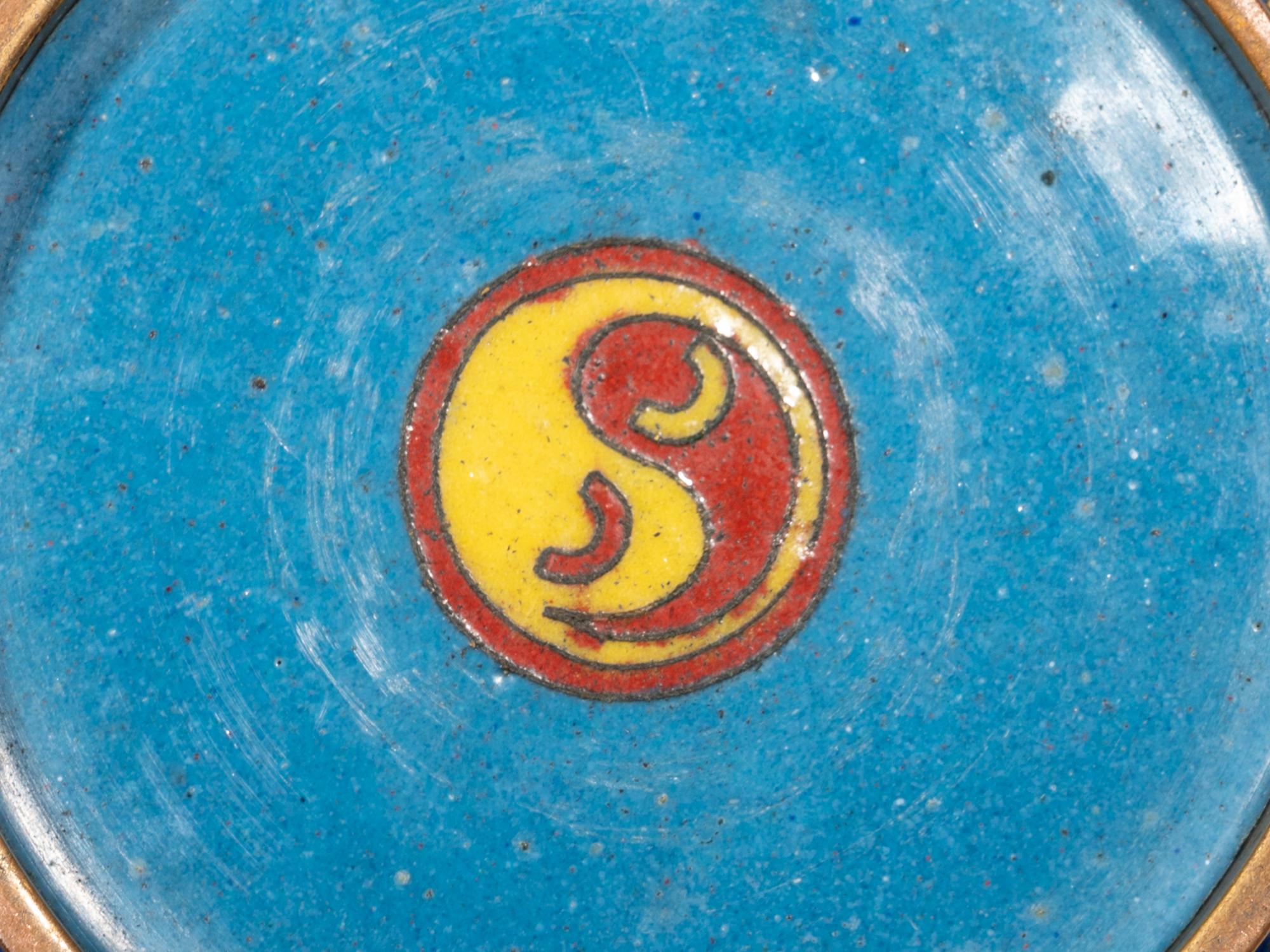 Seven Chinese and Japanese Cloisonné Enamel Wares