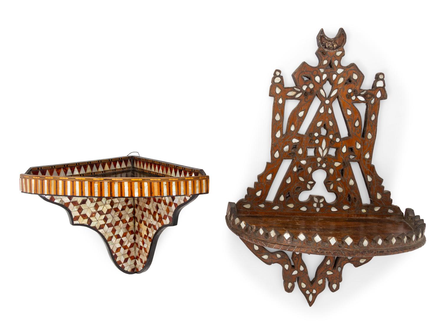 Two Inlaid Shelves