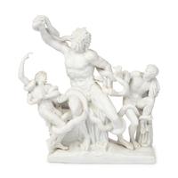 A Grand Tour Parian Ware Figural Group of Laocoön and his Sons