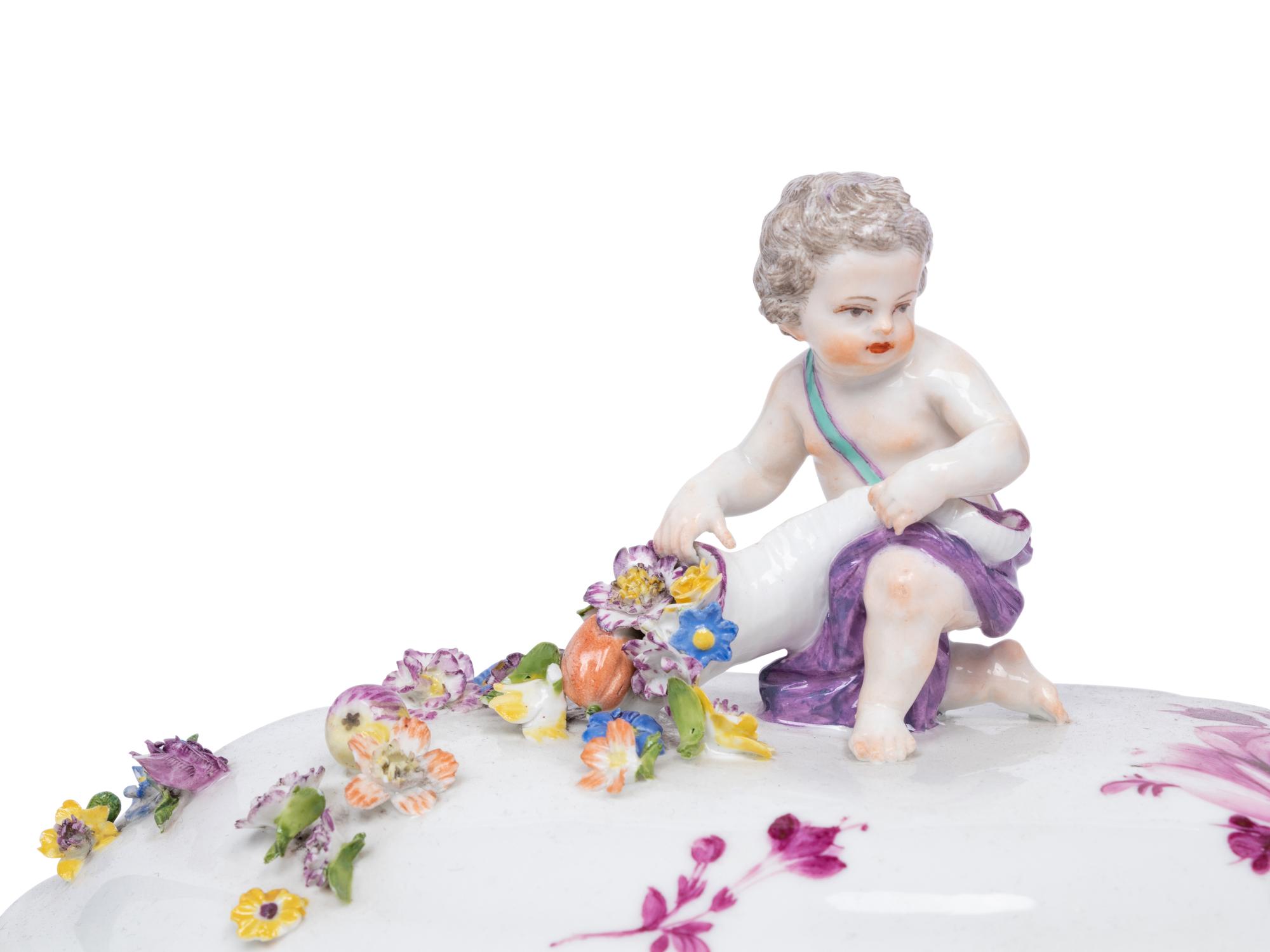 A Meissen Porcelain Tureen and Platter