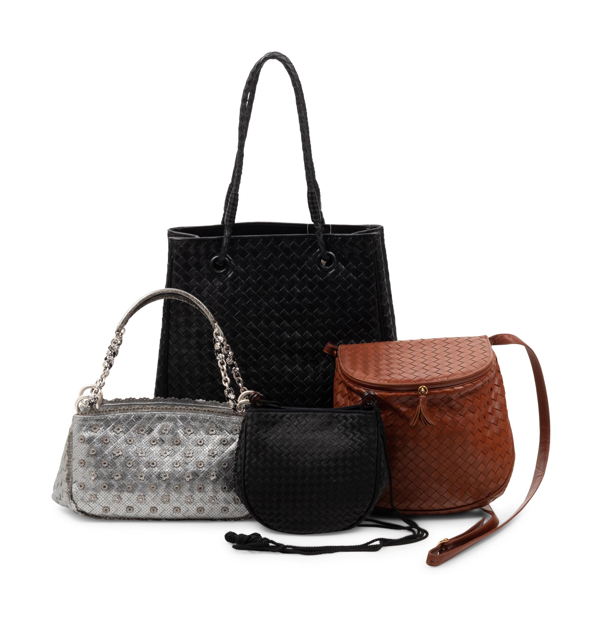 Four Bottega Veneta Intrecciato Bags