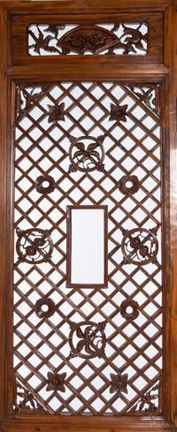 A Set of Four Chinese Softwood Door Panels