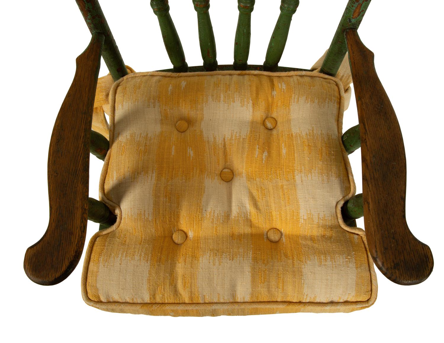 An American Painted Windsor Child's High Chair — 19TH CENTURY