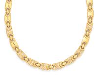 YELLOW GOLD AND DIAMOND NECKLACE