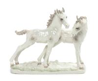 A Hutschenreuther Porcelain Figural Group, Karl Tutter Width 12 inches. — MID 20TH CENTURY