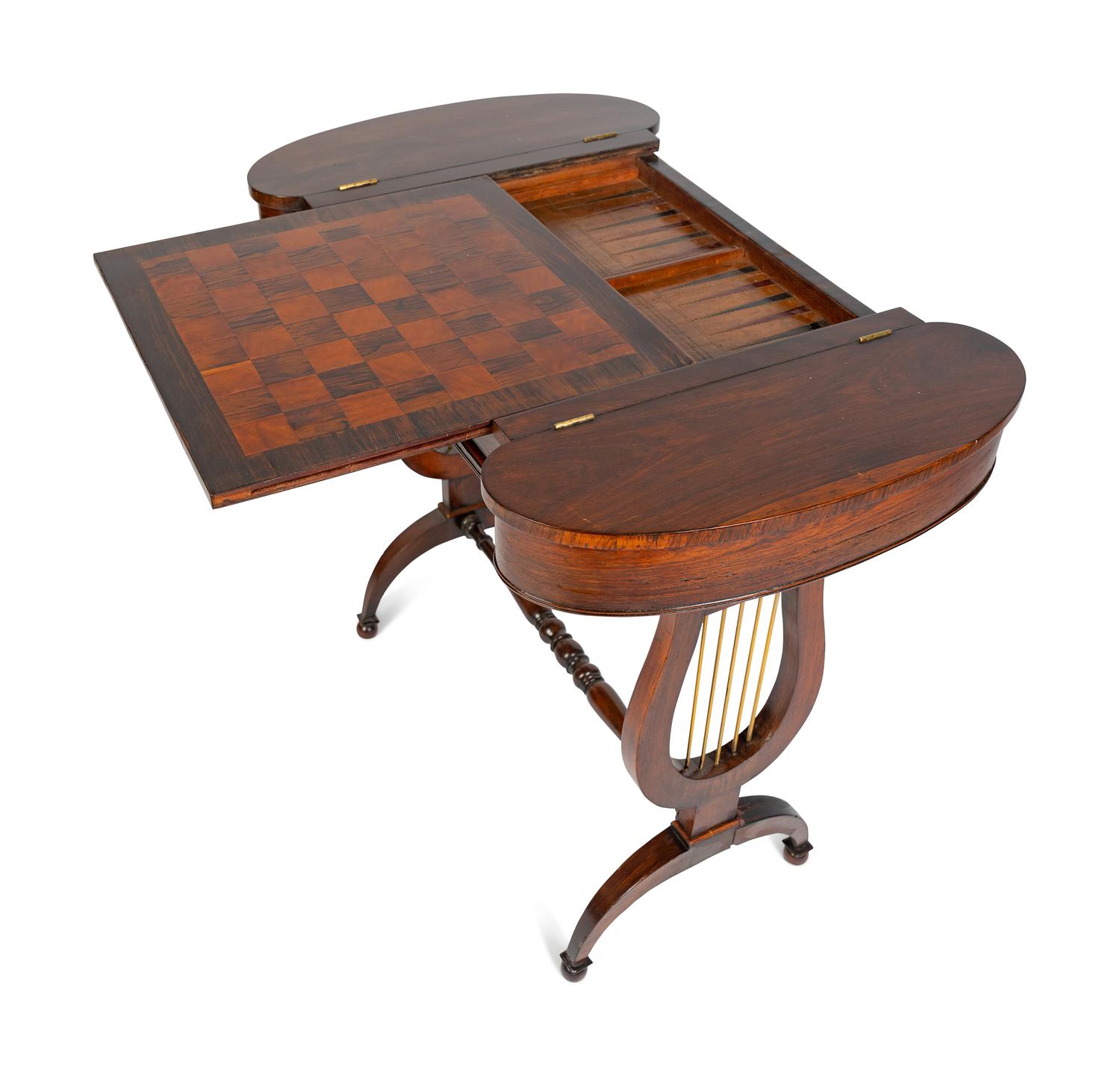 A Classical Style Mahogany Game Table