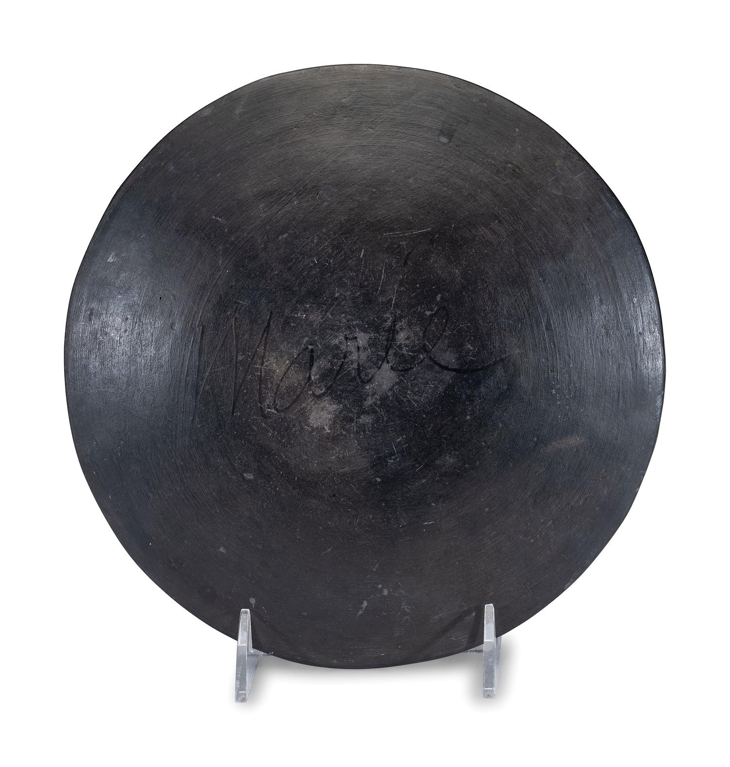 Blackware Pottery Plate 1923-1925