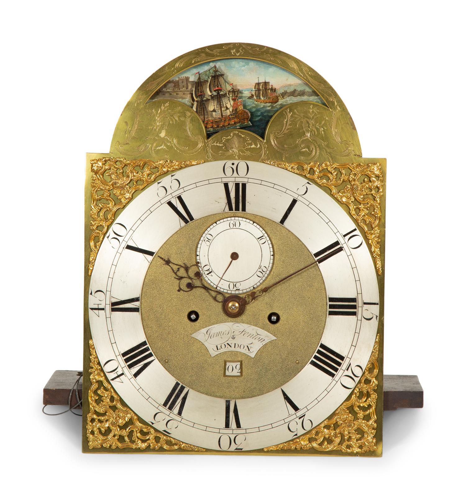 A George III Parcel Gilt Mahogany Longcase Clock