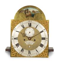 A George III Parcel Gilt Mahogany Longcase Clock