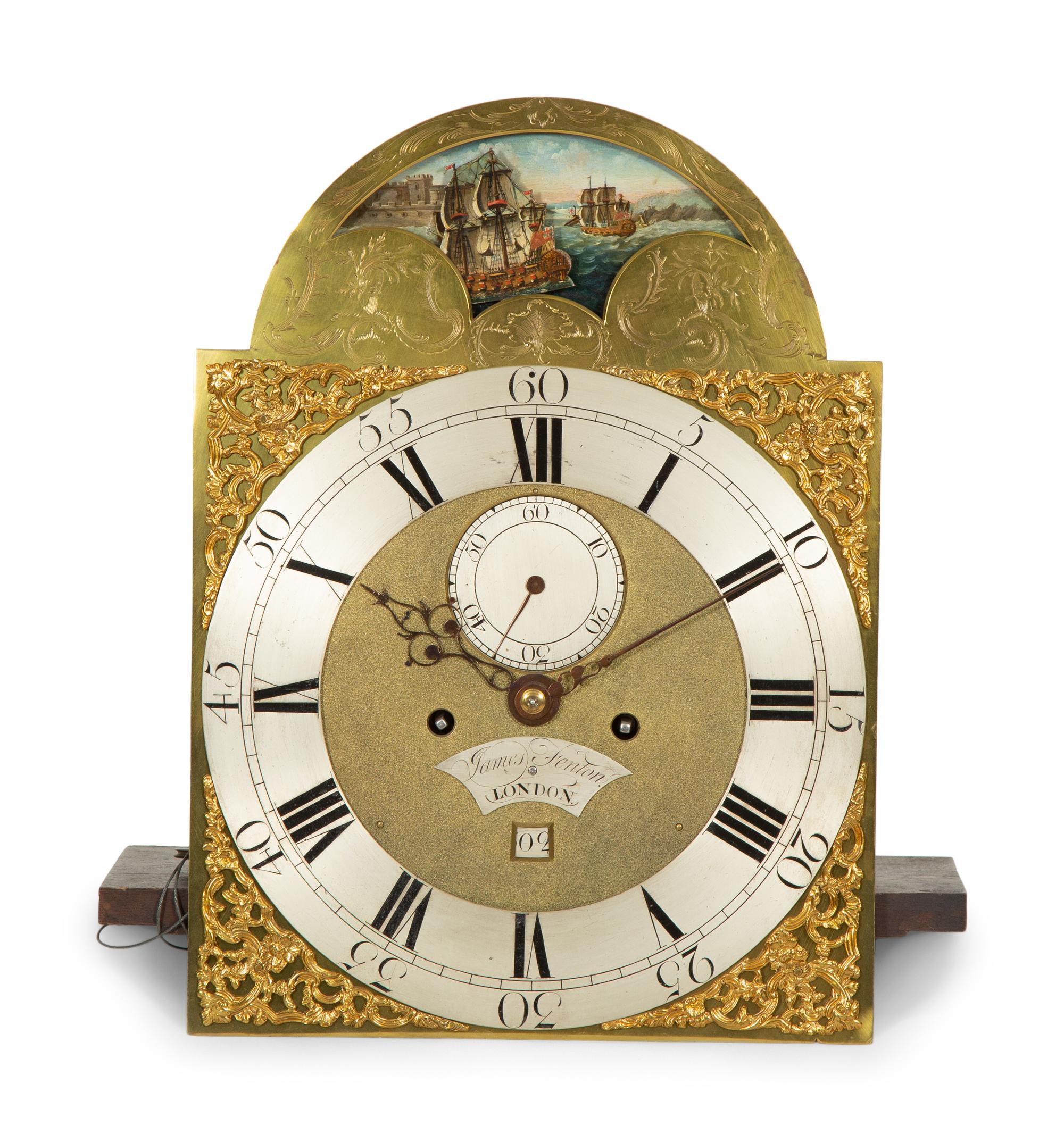 A George III Parcel Gilt Mahogany Longcase Clock