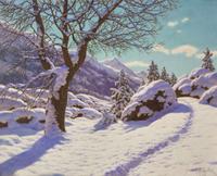 Ivan Fedorovich Choultsé (Russian, 1877-1932) - Jour d'Hiver (Engadine)