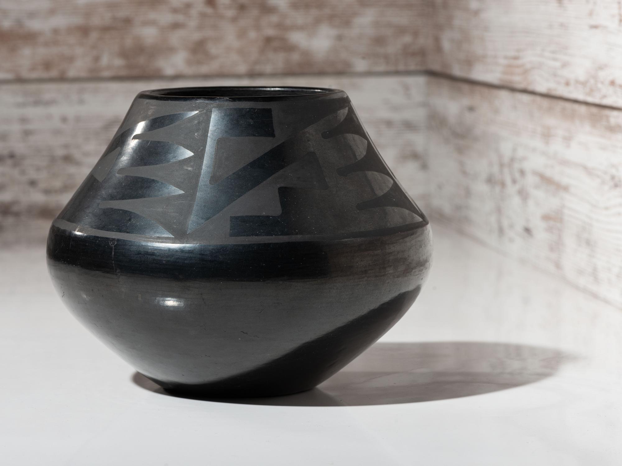Blackware Pottery Jar 1925-1943