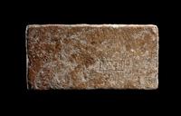 A Roman Ceramic Brick Stamped LXIII