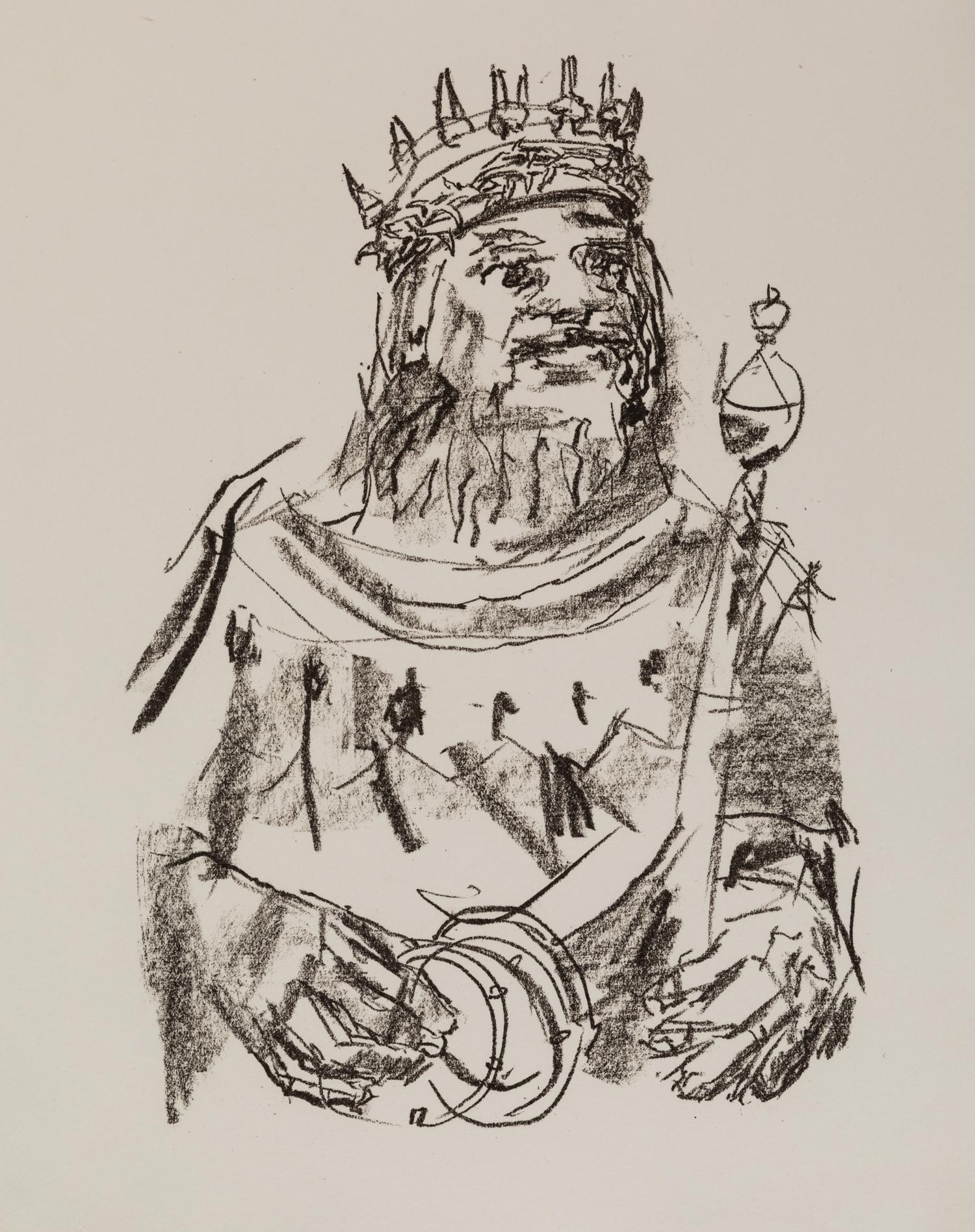 Oskar Kokoschka, (Austrian, 1886-1980), A group of nine works: King Lear, Manhattan (5), Persian War (2), and Portrait of a Woman