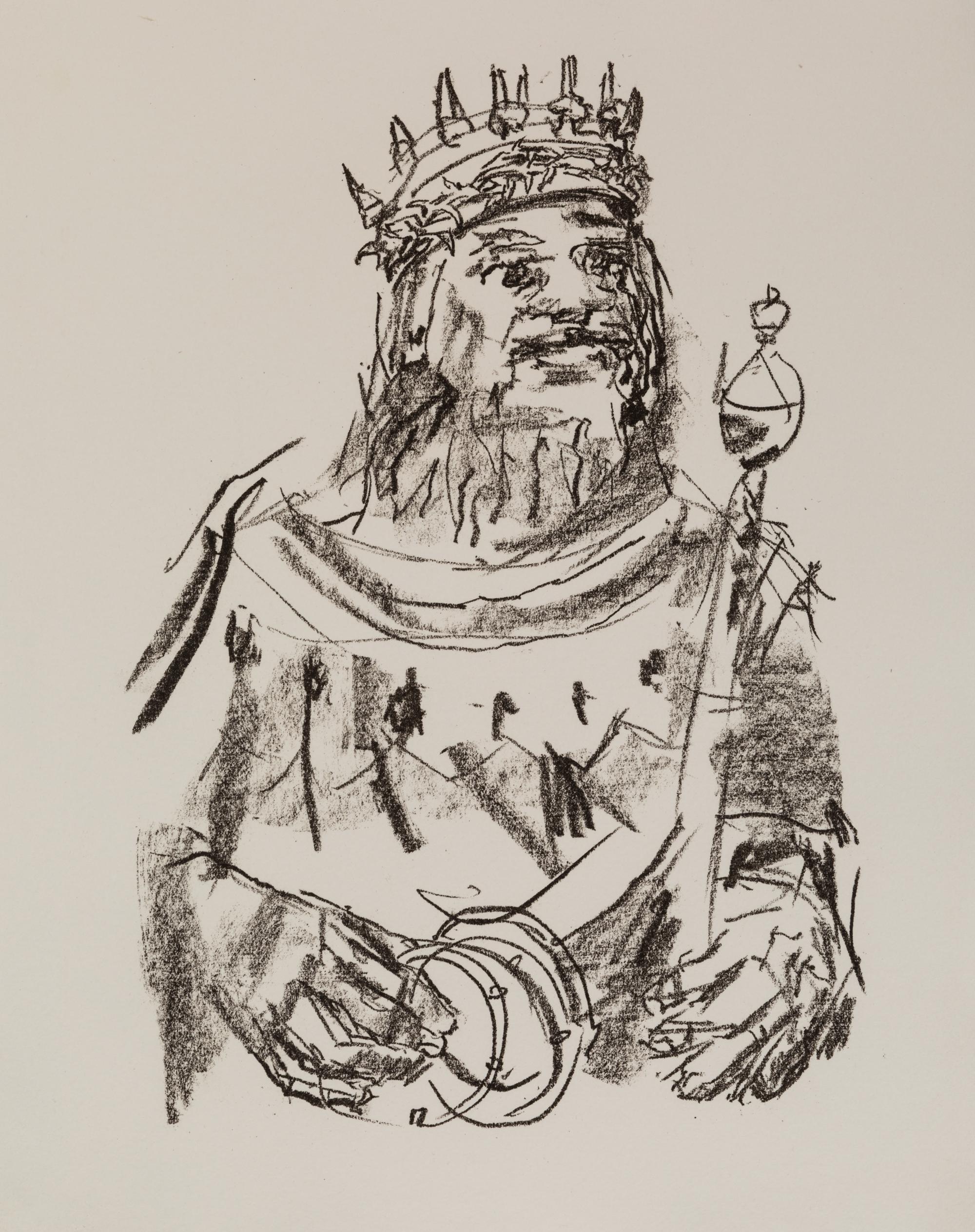 Oskar Kokoschka, (Austrian, 1886-1980), A group of nine works: King Lear, Manhattan (5), Persian War (2), and Portrait of a Woman