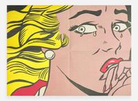 [Art] [Lichtenstein, Roy]: (Crying Girl) Printed Invitation to Lichtenstein's Exhibition at Leo Castelli