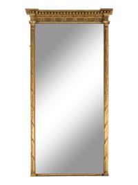 A Late George III Giltwood Pier Mirror