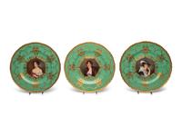 A Set of Twelve Royal Worcester Porcelain Cabinet Plates