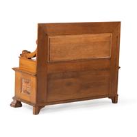 A Carved Italianate Hall Bench in Oak