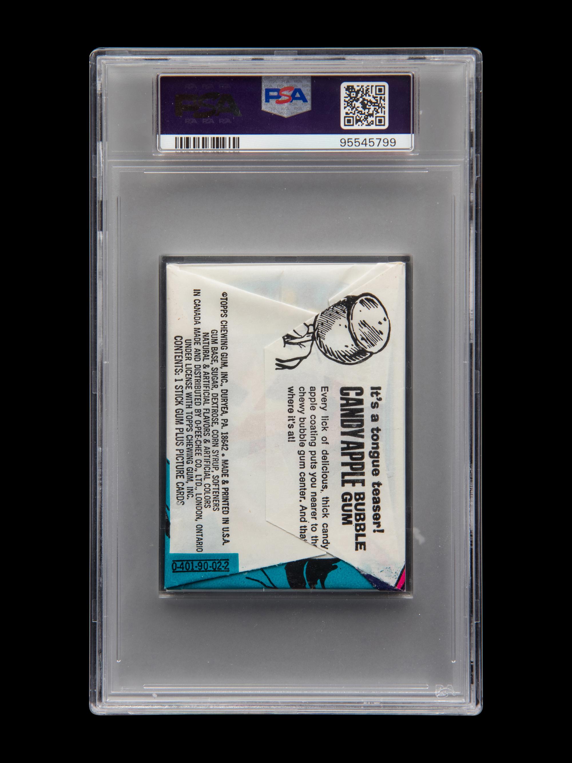 A Sealed Unopened Pack of 1972 Topps Baseball Cards (PSA 7 NM)