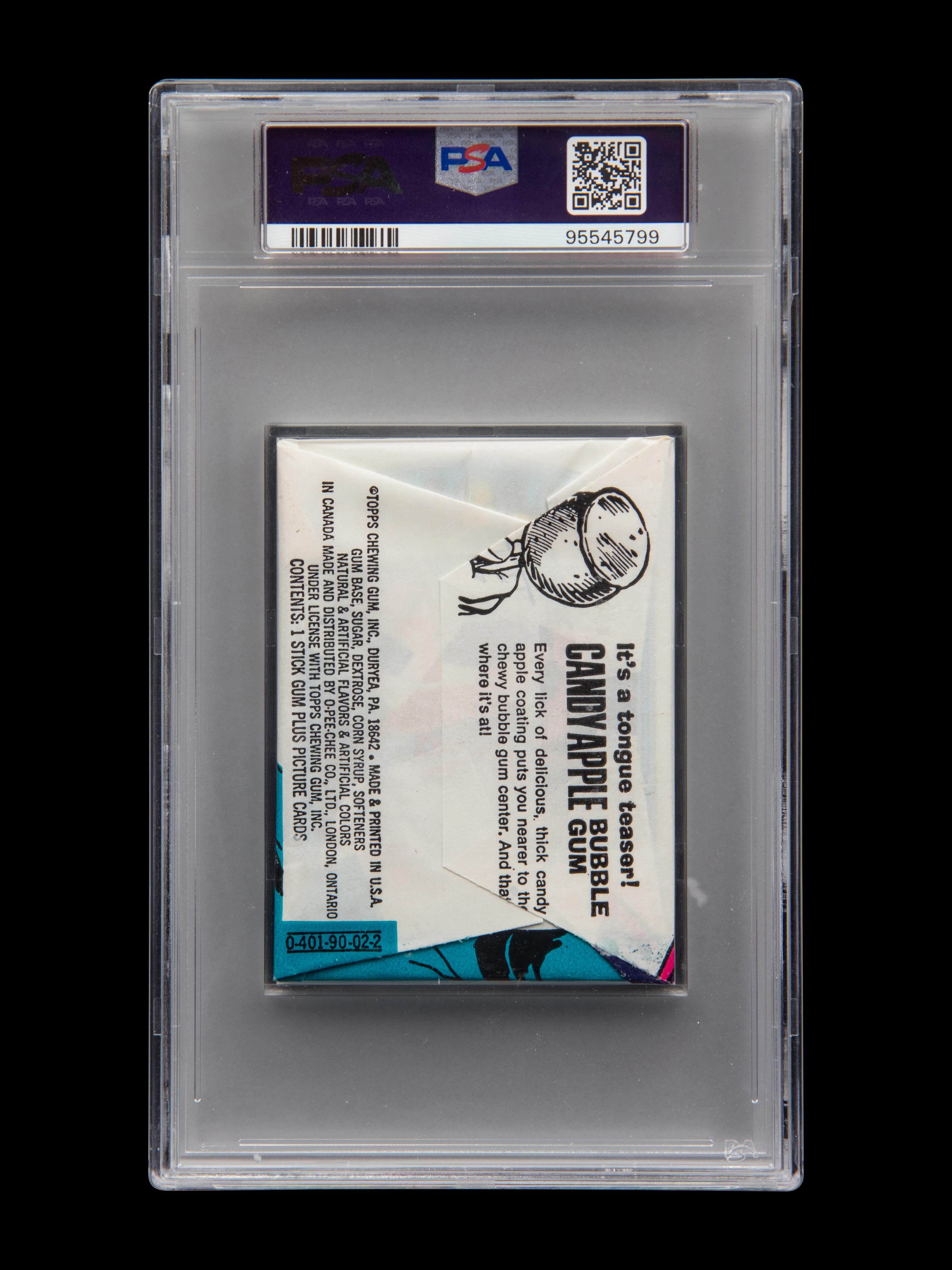 A Sealed Unopened Pack of 1972 Topps Baseball Cards (PSA 7 NM)