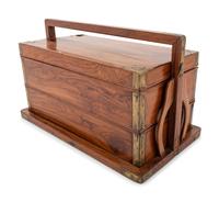 A Chinese Huanghuali and Jichimu Two-Tier Picnic Box