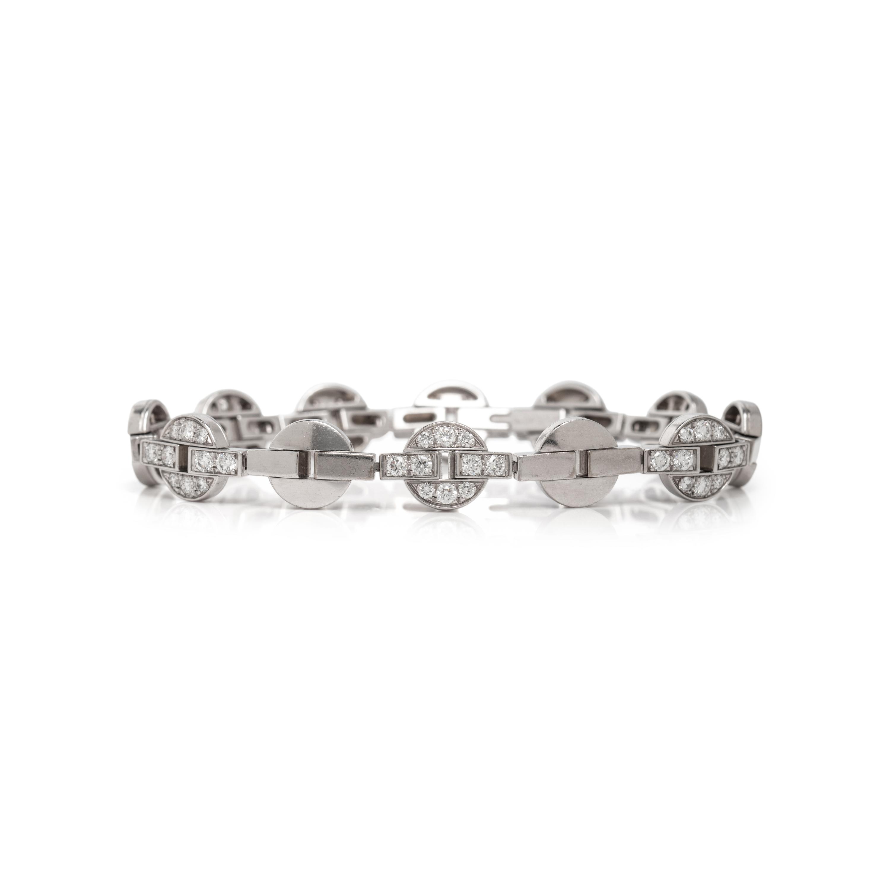 CARTIER, DIAMOND AND WHITE GOLD 'HIMALIA' BRACELET