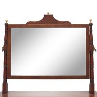 A Fine Federal Inlaid Mahogany Dressing Stand With Mirror
