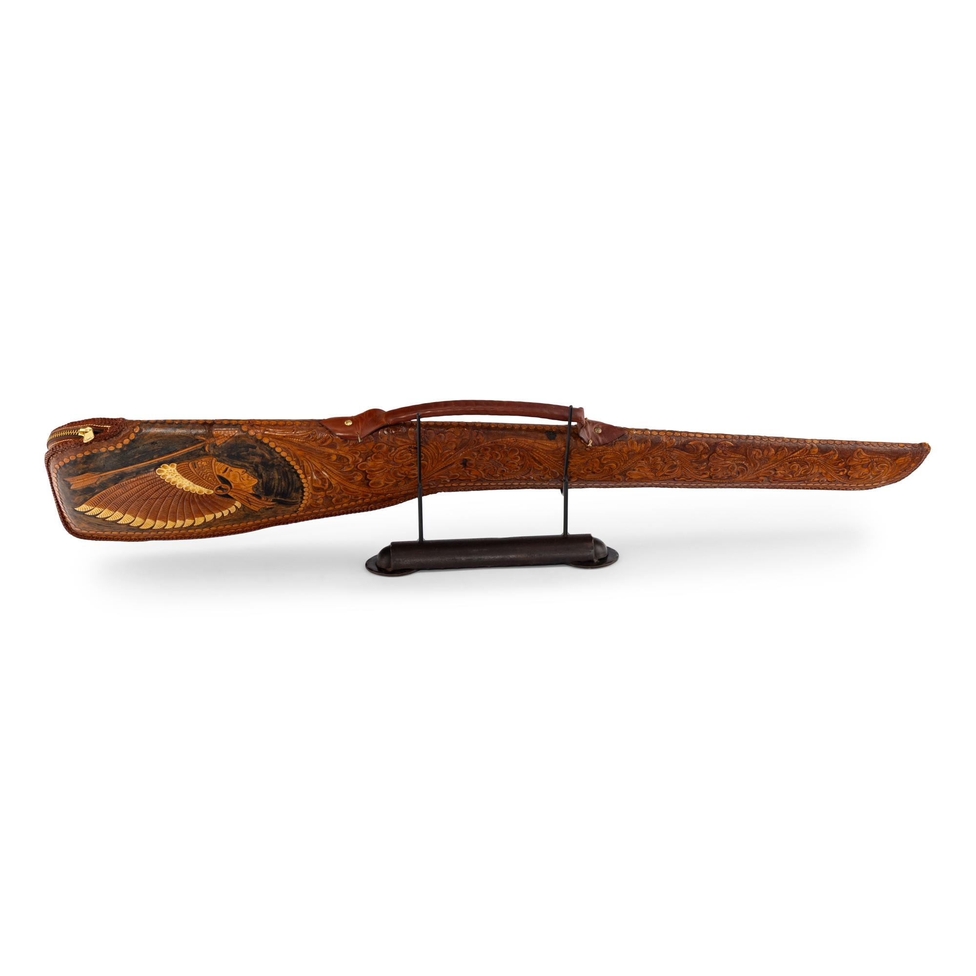 A Tooled Rifle Scabbard
