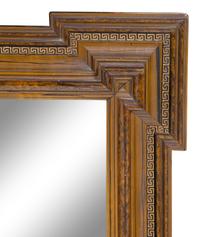 An English Greek Key-Decorated Molded Mirror