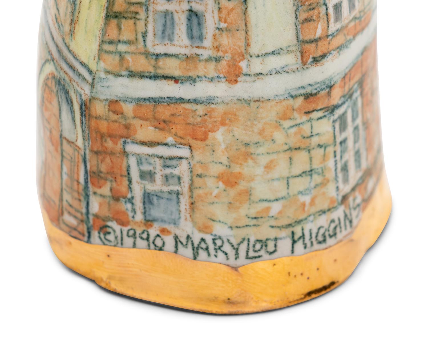 A Ceramic Face Goblet