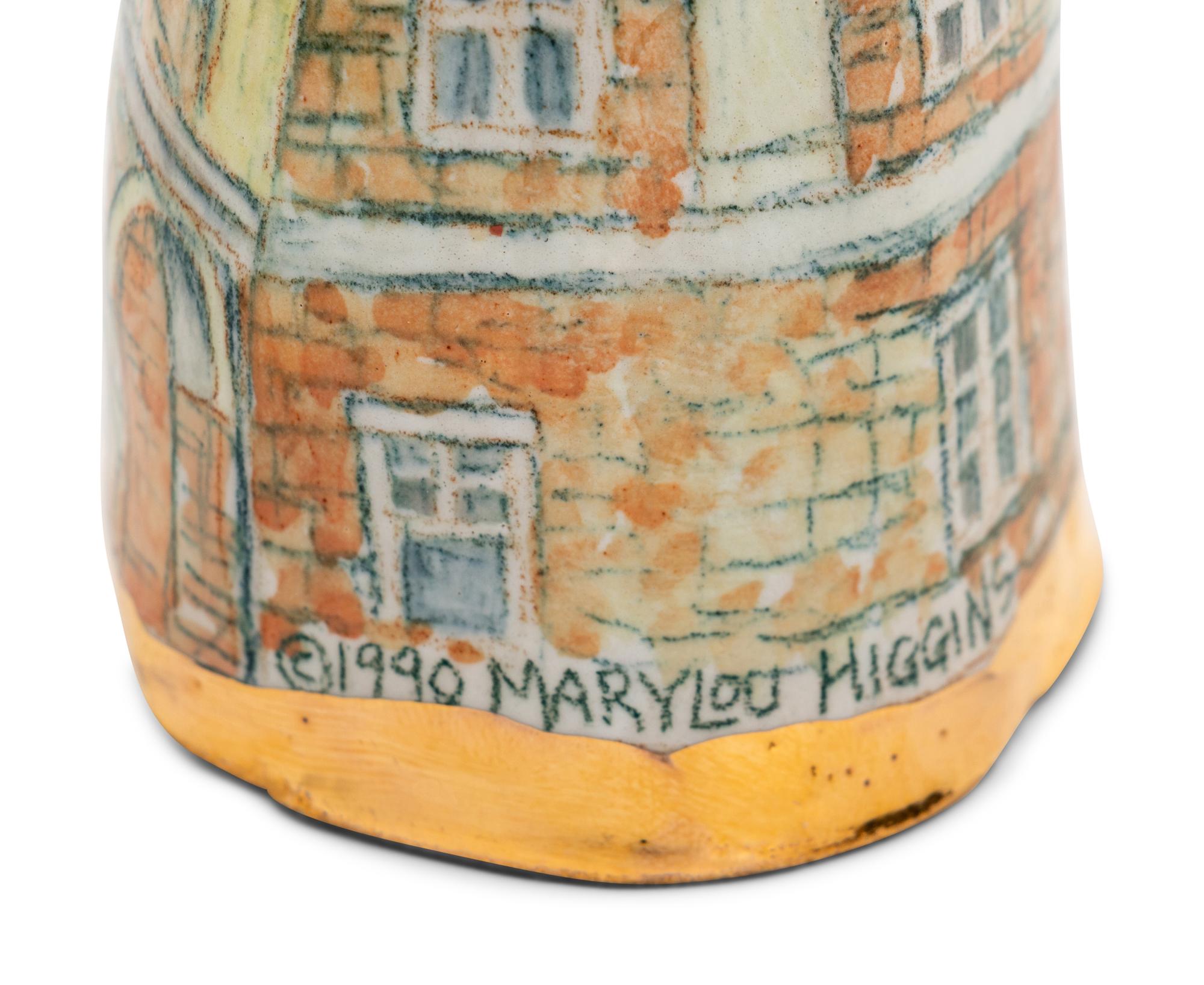 A Ceramic Face Goblet