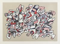 Jean Dubuffet, (French, 1901-1985), Course La Galope (from Fables), 1976