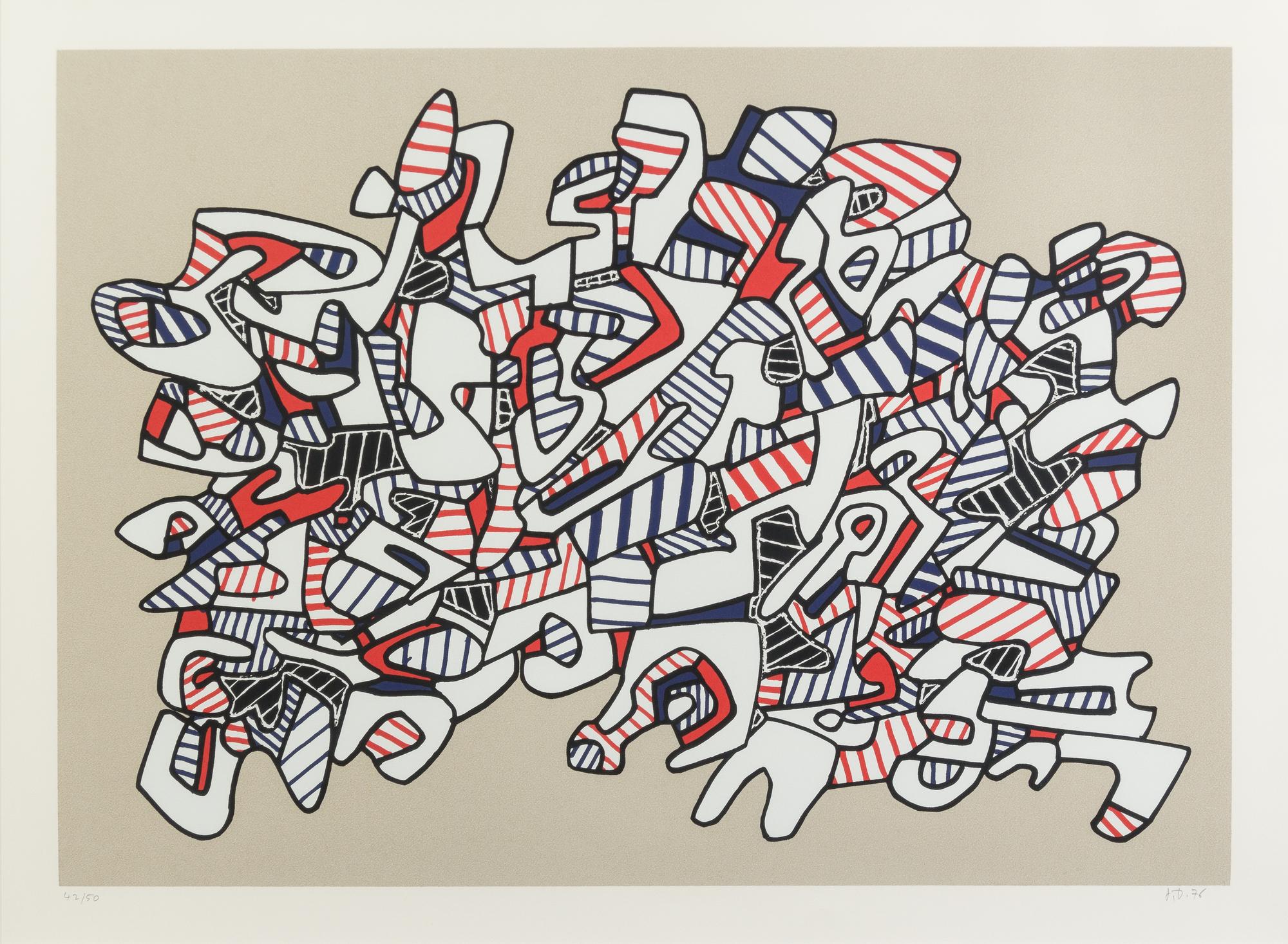 Jean Dubuffet, (French, 1901-1985), Course La Galope (from Fables), 1976