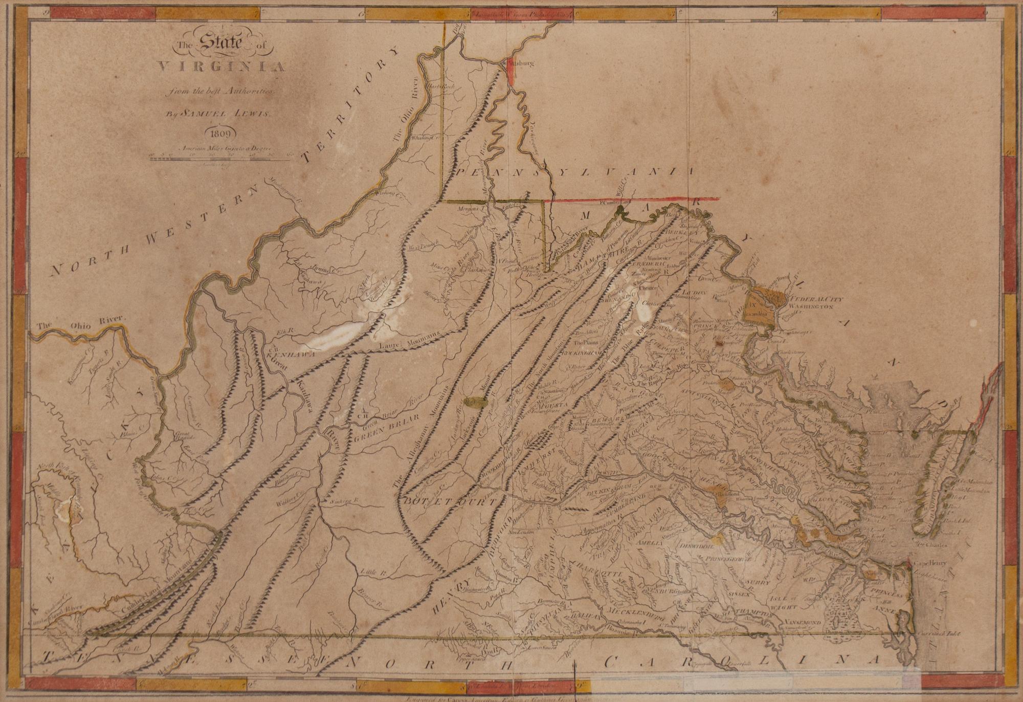 A Map of the State of Virginia