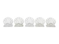 27 Baccarat Crystal Shell Motif Place Card Holders
