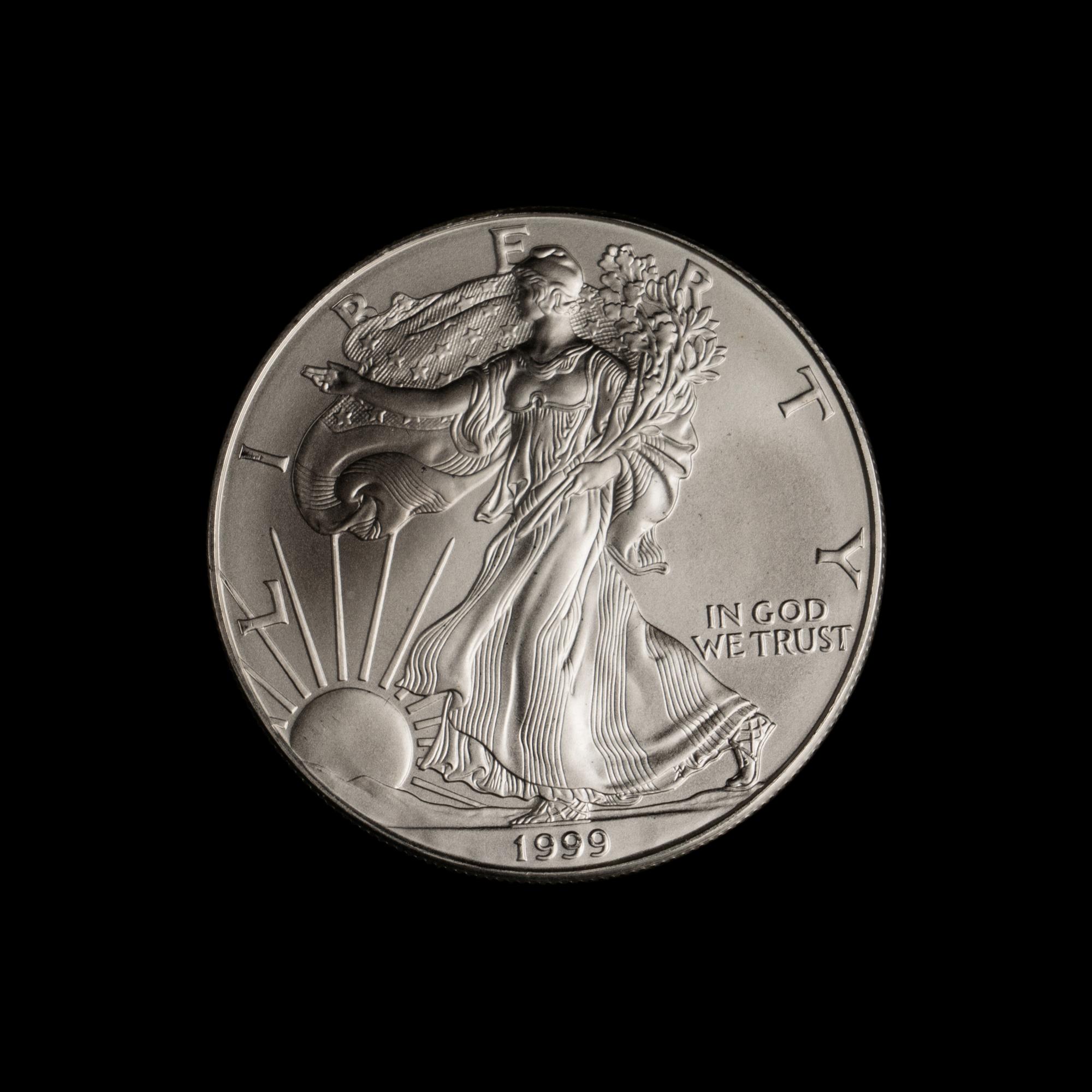A Collection of Three Hundred and Twenty Silver Eagle $1 Coins