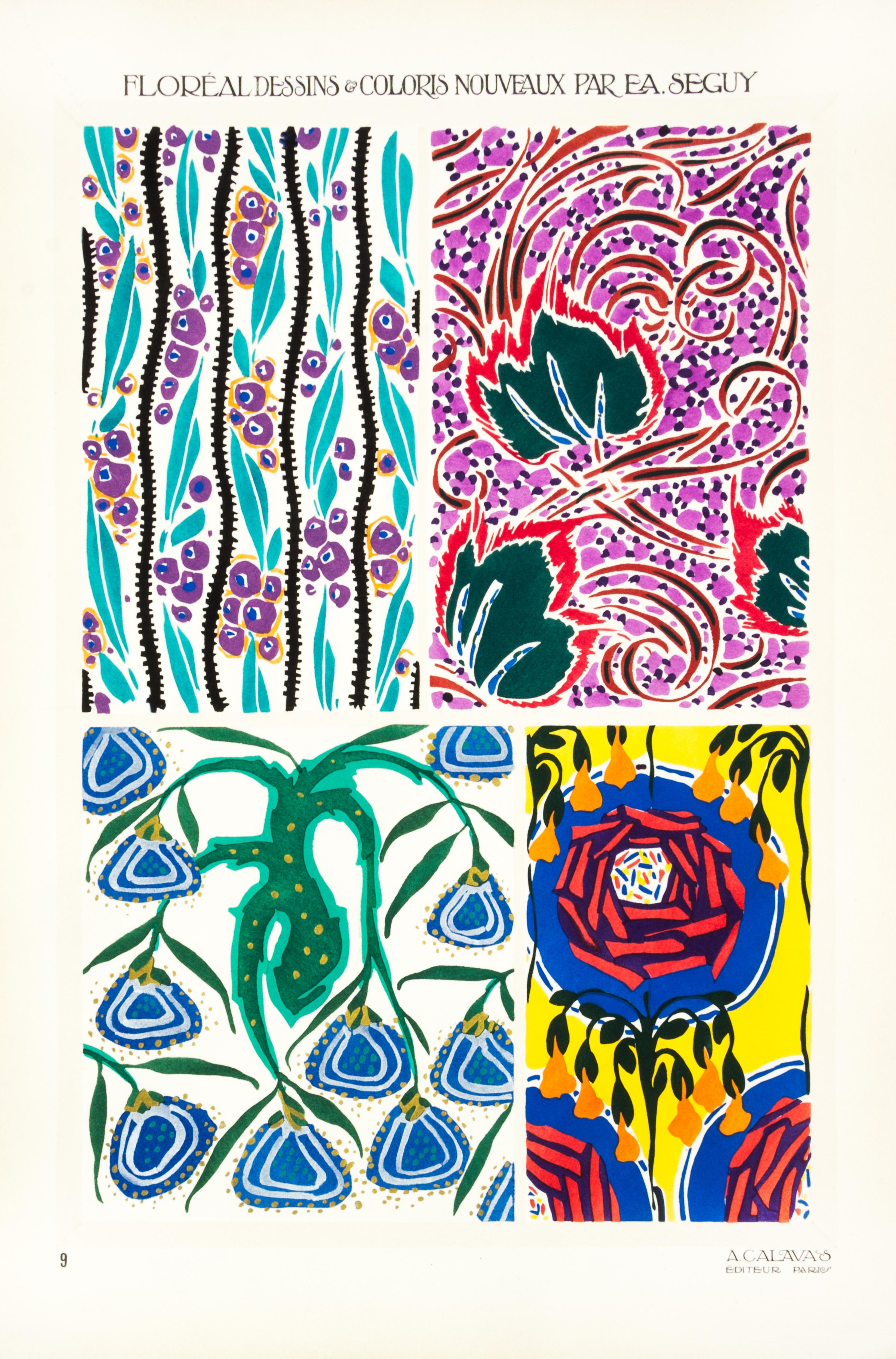 SEGUY, EUGENE ALAIN. Floreal: Dessins & coloris nouveaux. Paris, n.d. [c. 1925]