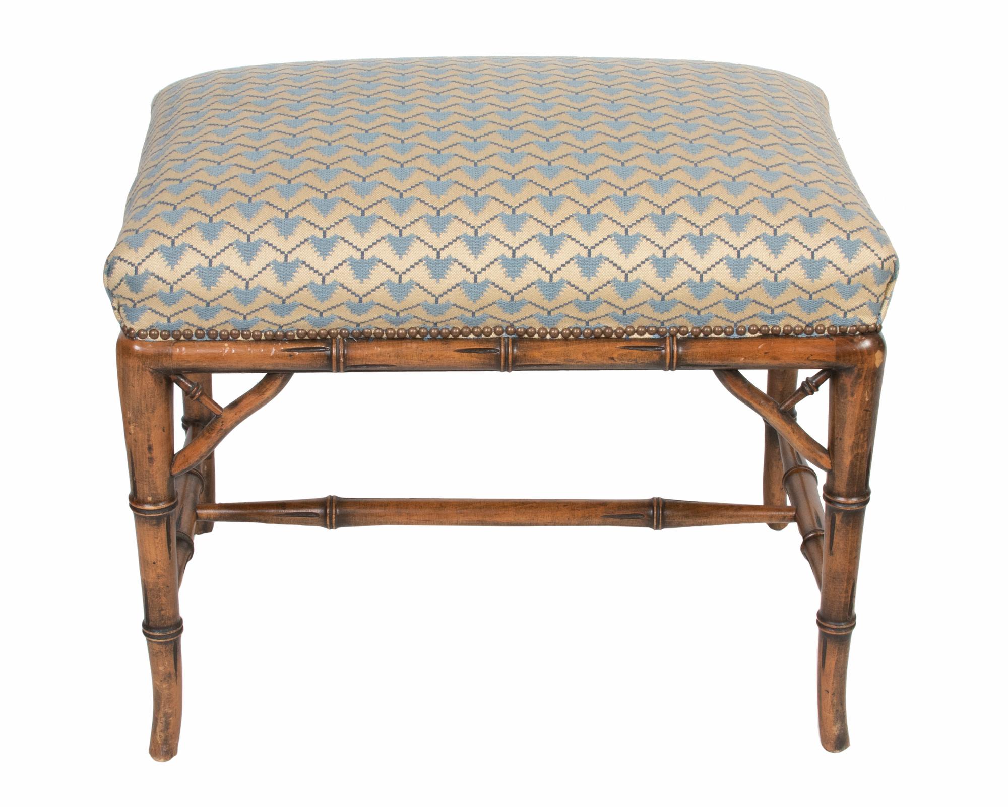A Pair of Upholstered Three-Panel Floor Screens
