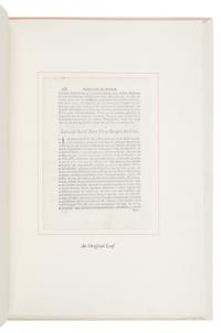 [GRABHORN PRINTING]. [PALÓU, Francisco]. [MAGEE, David]. An Original Leaf from Francisco Palou's Life of...Father Junipero Serra, 1787 . San Francisco: The Grabhorn Press, 1958.