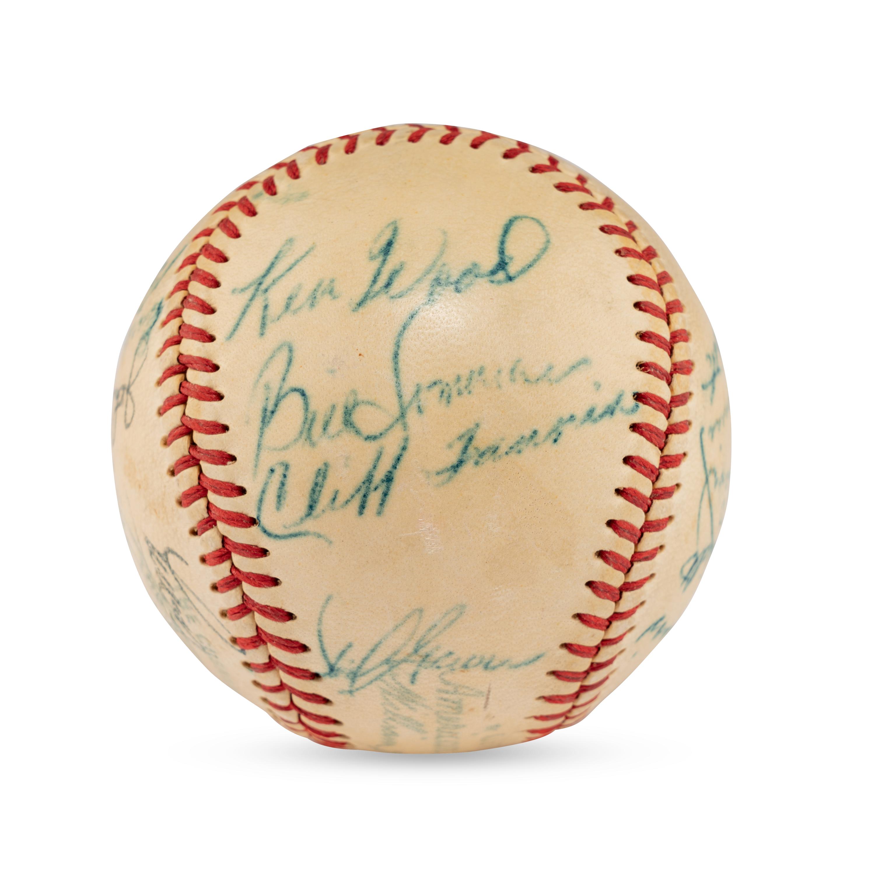 A 1950 St. Louis Browns Team Signed Autograph Baseball