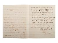 PICKENS, Governor Francis W. (1805-1869). Autograph letter signed as Governor of South Carolina.