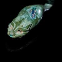 Two Chinese Bronze Garment Hooks, Warring States Period-Han Dynasty 戰國-漢 銅帶鉤兩件