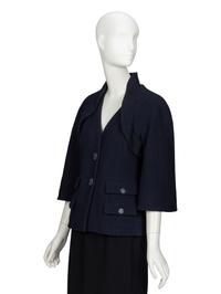 CHANEL, NAVY BOUCLÉ TWEED JACKET
