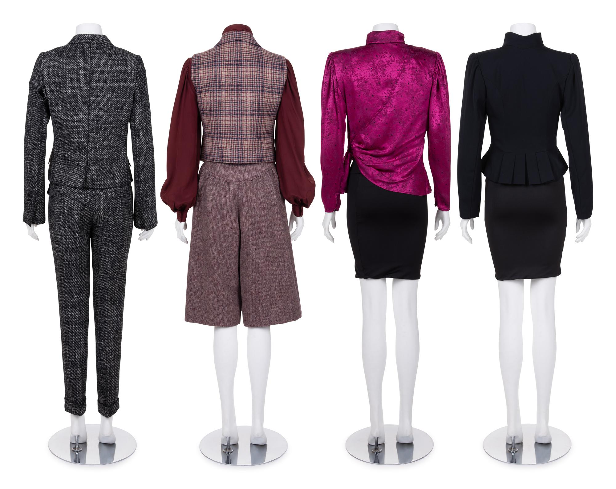 Seven Designer Separates Including: A Three Piece Patou Ensemble, One Ungaro Blouse and Jacket, and One Dolce & Gabbana Pant Suit, 1980-2000s