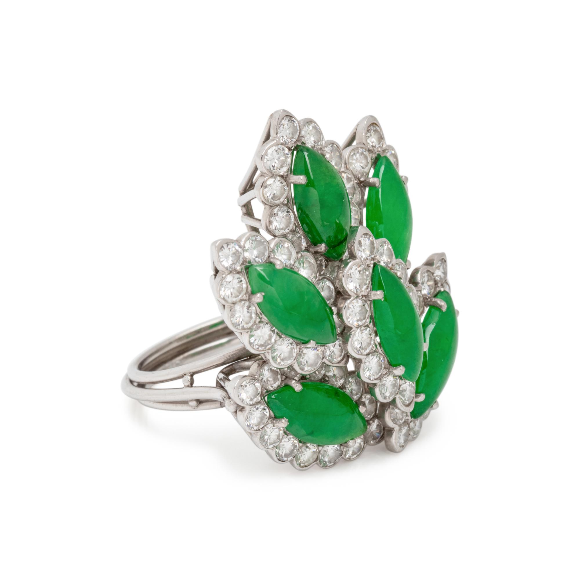 JADE AND DIAMOND RING