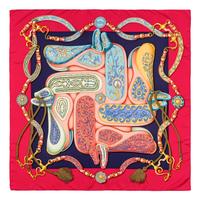 Hermès, Four Silk Scarves 90