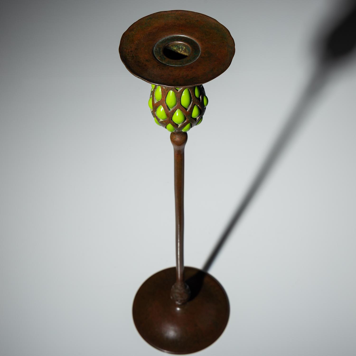 Blown-out candlestick, c. 1910